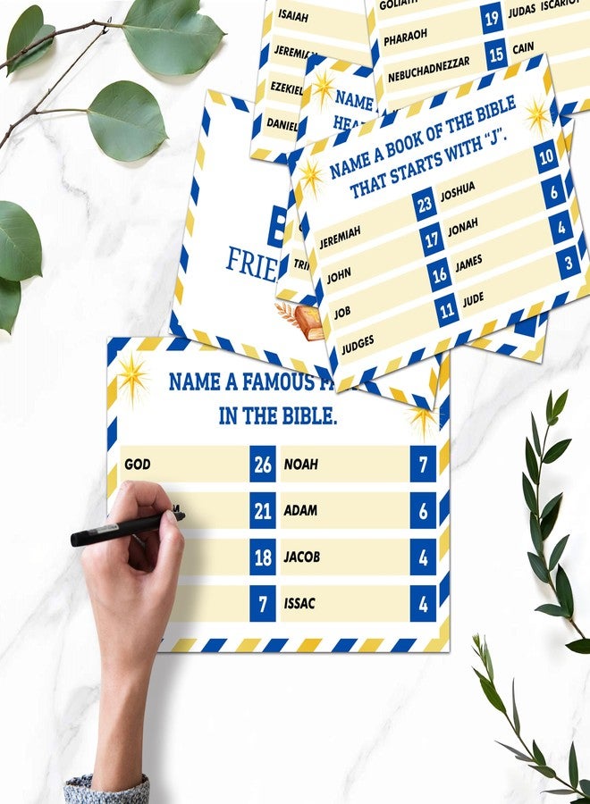 Mueddur Christian Family Feud Game, Bible Games for Adults and Family, Bible Trivia Game, Religious Feud Quiz Games, Christian Sunday Church Activities, 08 - Image 4